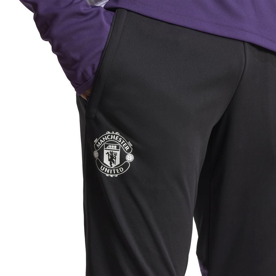 Manchester United Training Trousers Tiro 25 - Black/Aurora Plum - Men's-SoccerKits Hub | Buy Soccer Jerseys Online